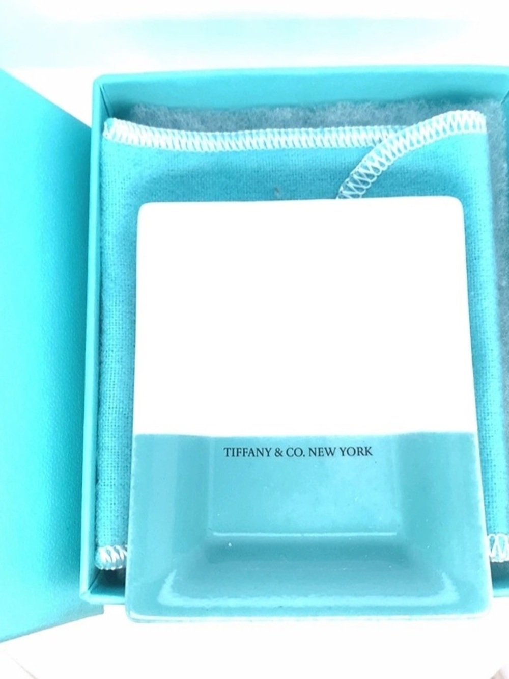 Tiffany & Co. Color Block Mini Tray. Blue